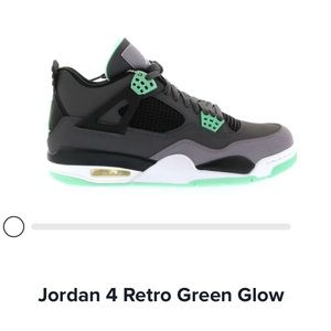Jordan Retro 4 Green Glow